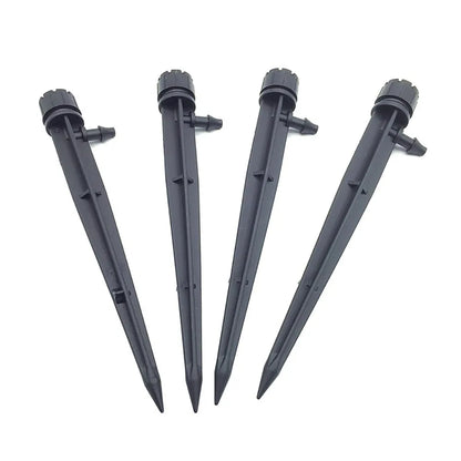 10Pcs 8 Hole Spiked Dripper Adjustable Sprinkler Drip Irrigation Staked Emitters Garden Greenhouse Horticulture Watering Device