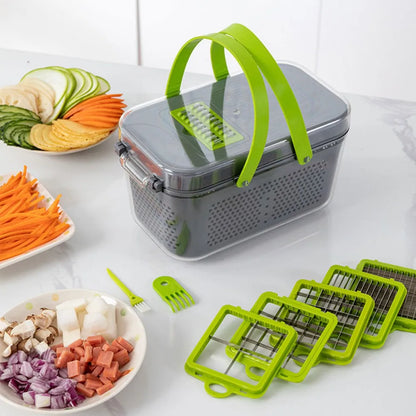 22 In 1 Multifunctional Vegetable Cutter Kitchen Accessories Gadget Home Vegetables Slicer Tools Fruit Garlic Carrot Potato