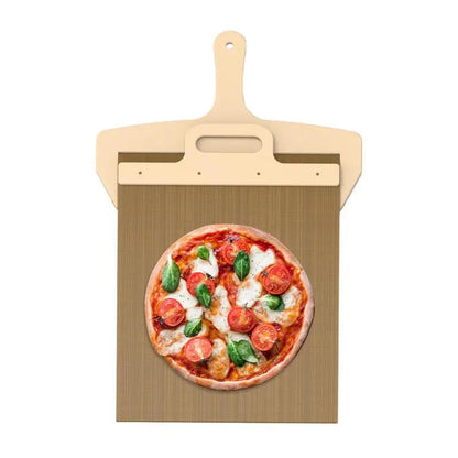 Non Stick Sliding Pizza Peel Spatula With Detachable Wood Handle Bread Baking Kitchen Tools Pizza Transfer Slider Gadgets