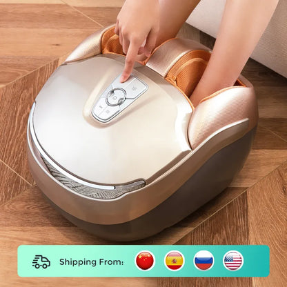 MARESE M7 Plus Electric Foot Massager Machine With Deep Vibration Massage Heated Rolling Kneading Air Compression Healthy Gift