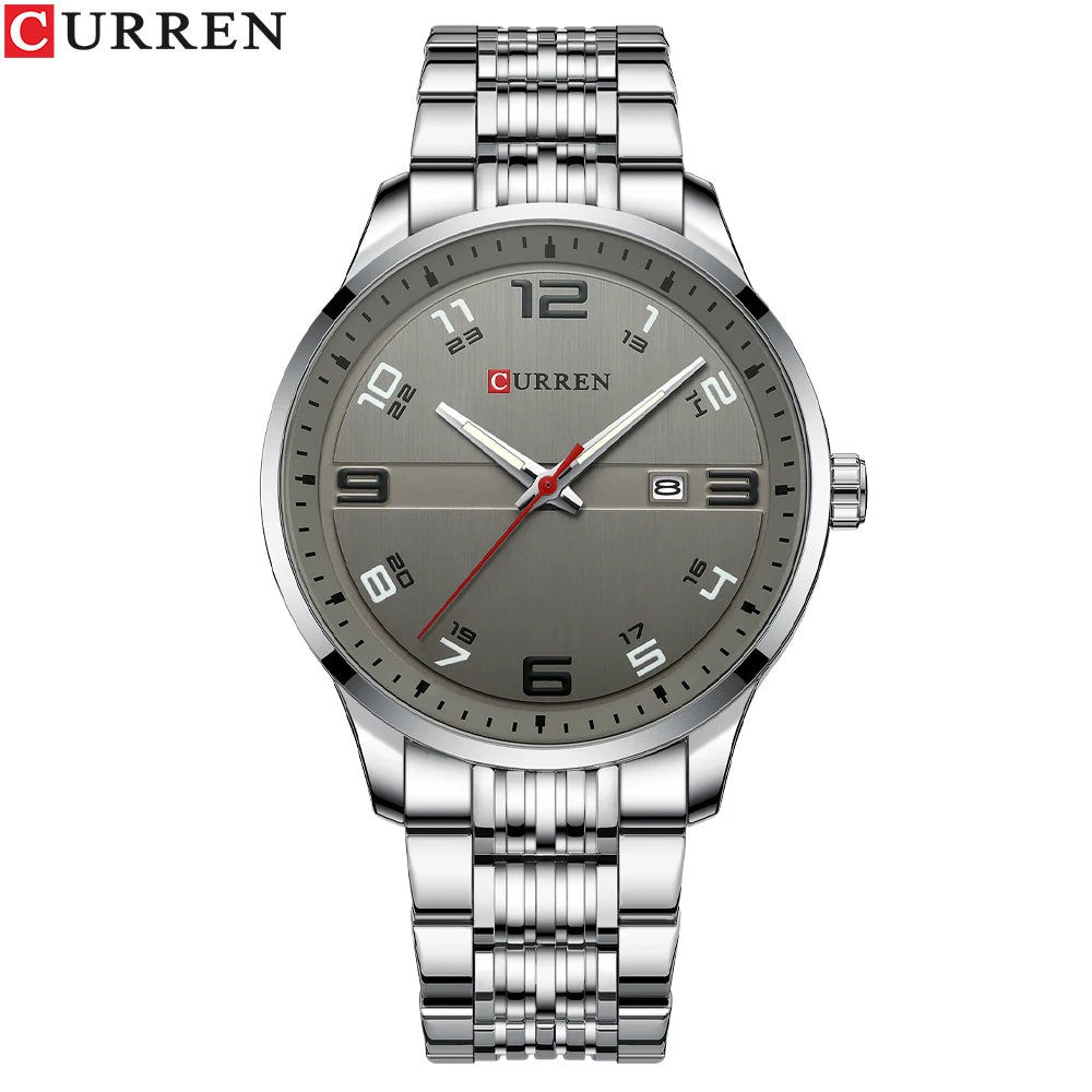 Top Luxury Brand CURREN Men Fashion Casual Business Watches Men's Quartz Clock Male stainless steel Strap Wrist Watch Relogio