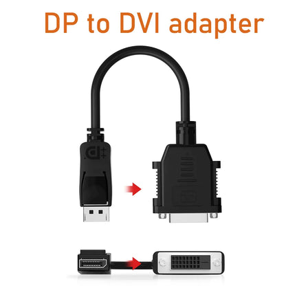 DP Display-port Displayport to DVI cable 1.8M 1M 0.5M DP to DVI adapter cable converter Displayport in to DVI out for HP Dell